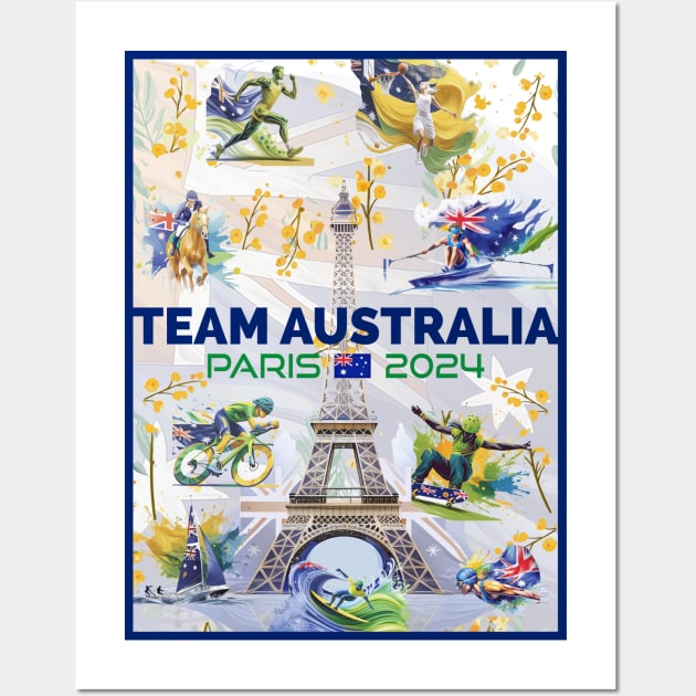 Team Australia - 2024 Wall Art by Dec69 Studio